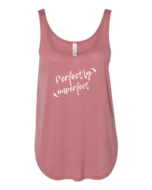 "Perfectly Imperfect" Flowy Side-Slit Tank